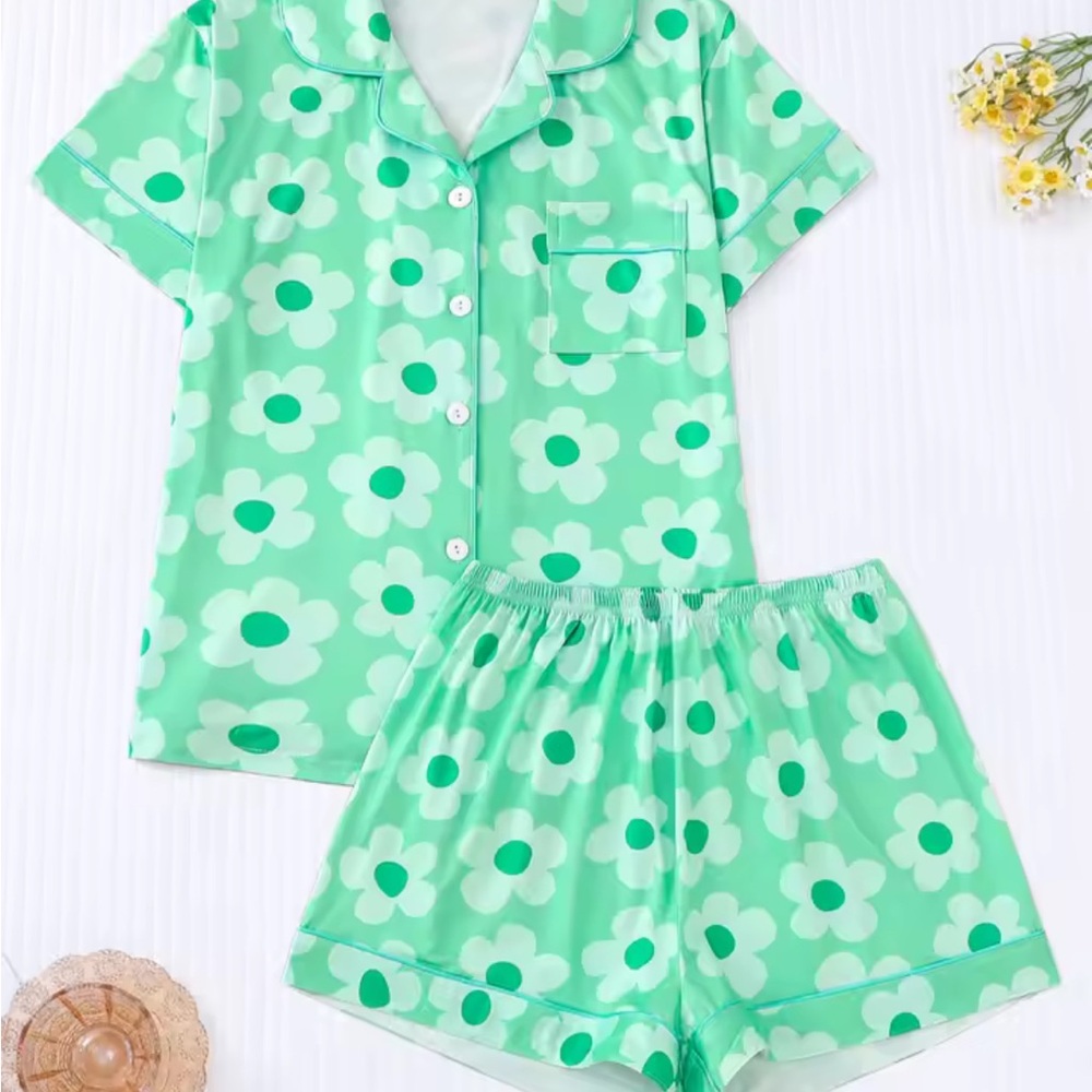 Green Floral women’s Pajamas